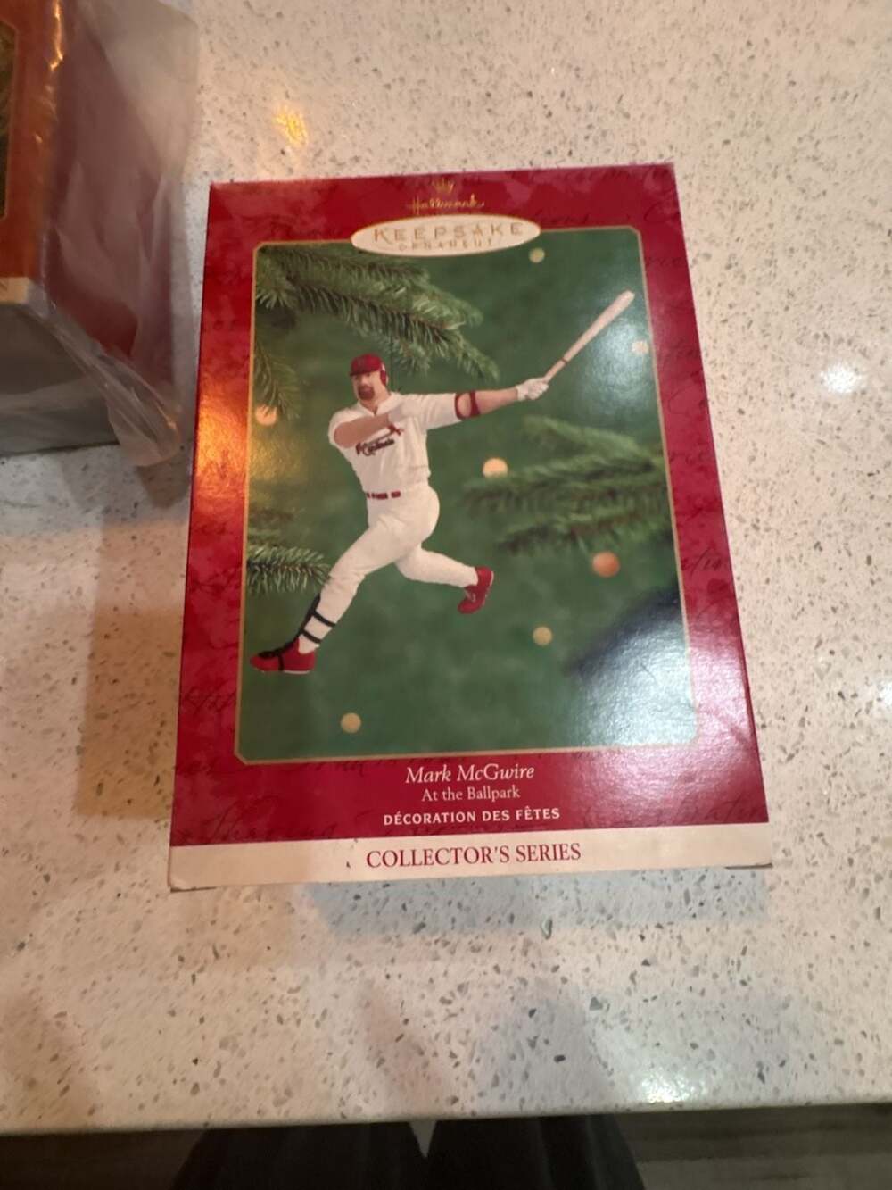 New Hallmark Keepsake Ornament Mark McGwire At the Ballpark 2000 Never been open